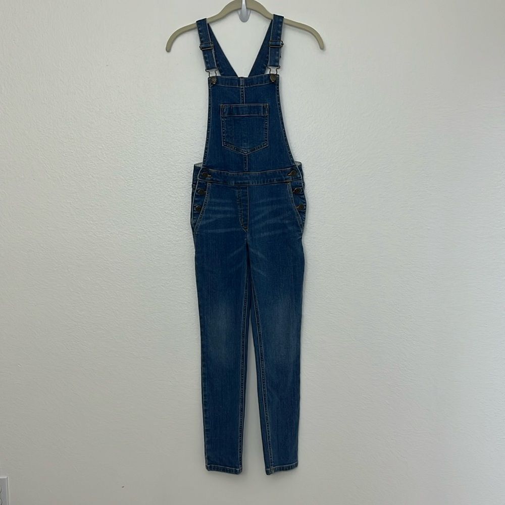 Crewcuts Girl Jean Bib Overalls Size 12 Skinny